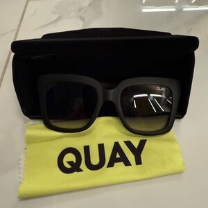 Quay Australia Matte Black Sunglasses